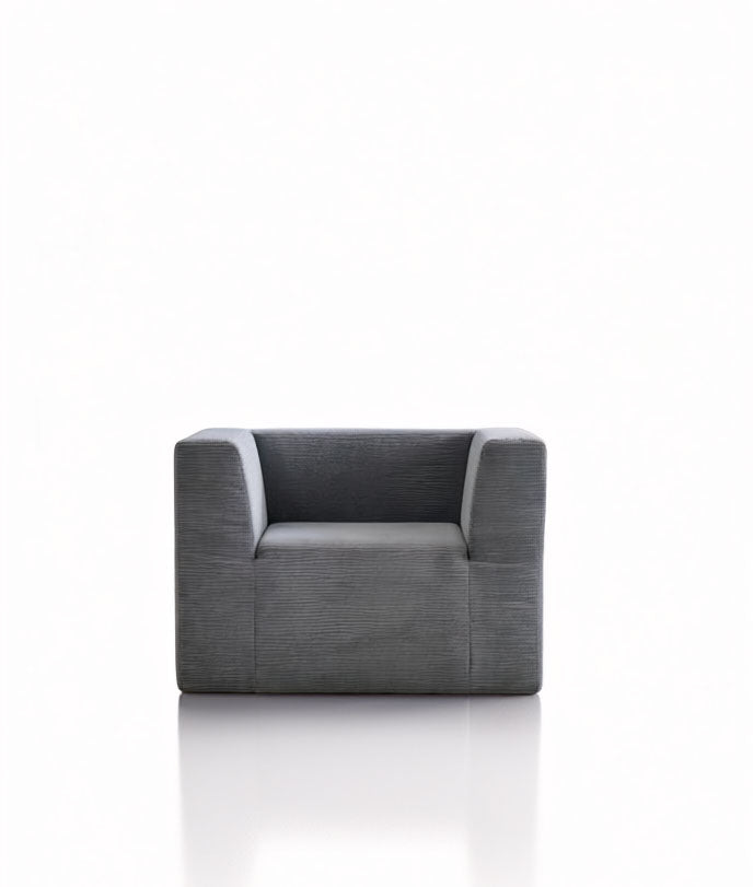 Fauteuil Compressé - Gris Foncé - Isya
